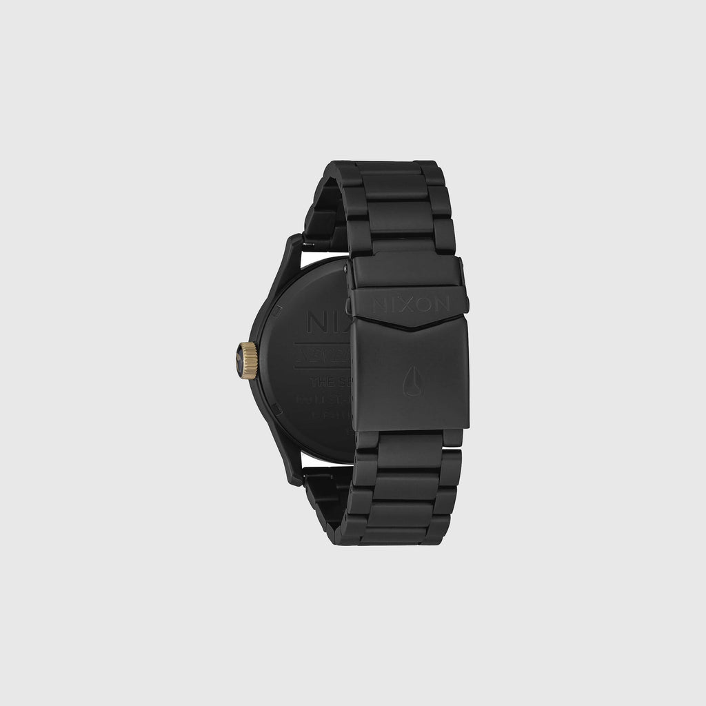 Matte black clearance and gold watch