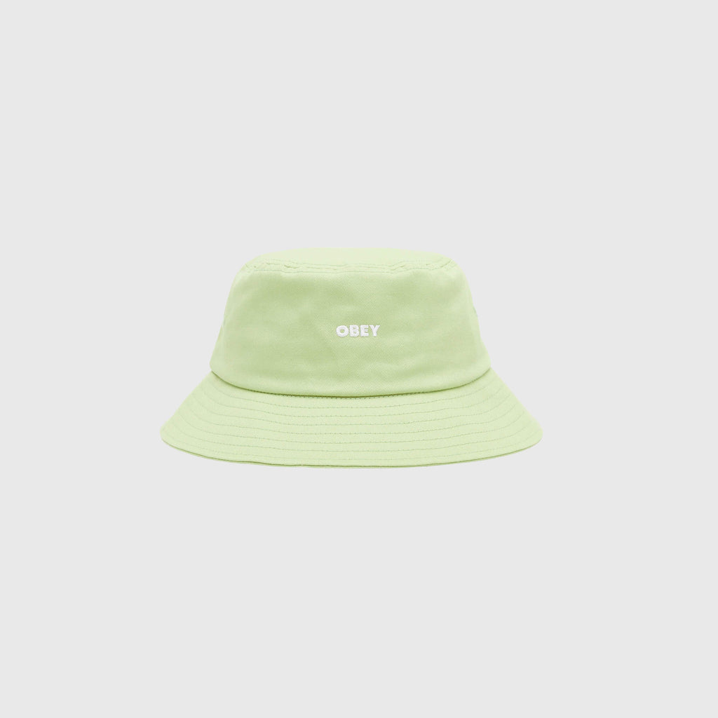 Obey Bold Twill Bucket Hat - Green Fig - Front