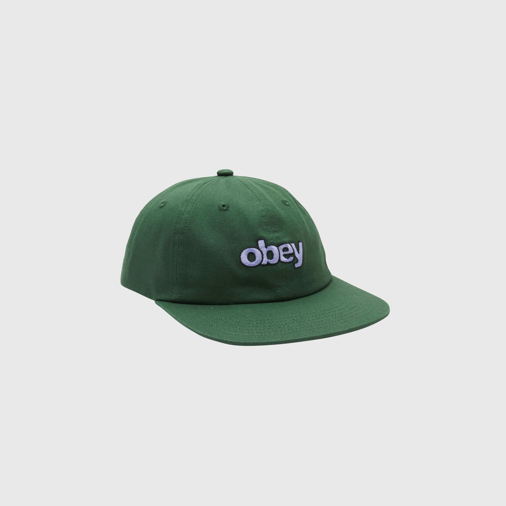 Obey Buzz Low Profile 6 Panel Snapback - Dark Cedar - Front