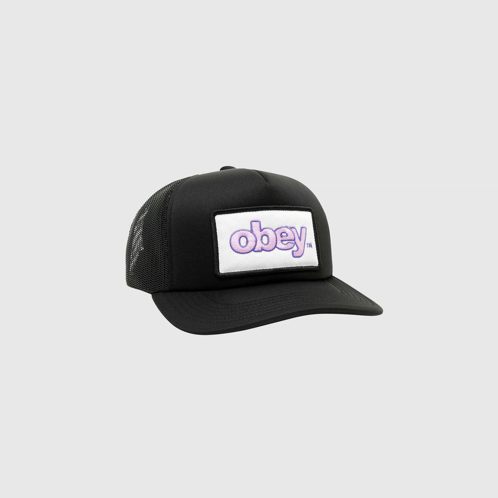 Obey Marked Trucker - Black - Front