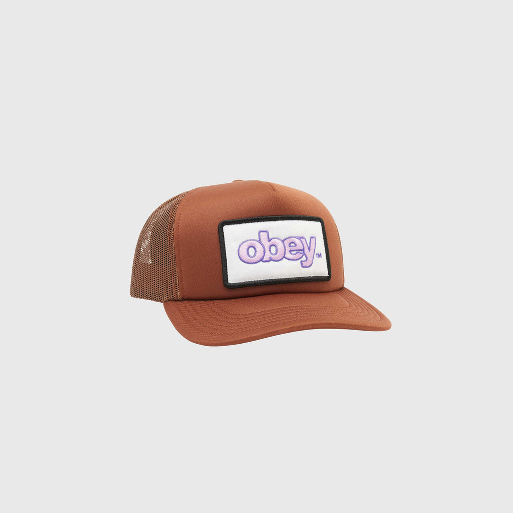 Obey Marked Trucker - Sepia - Front