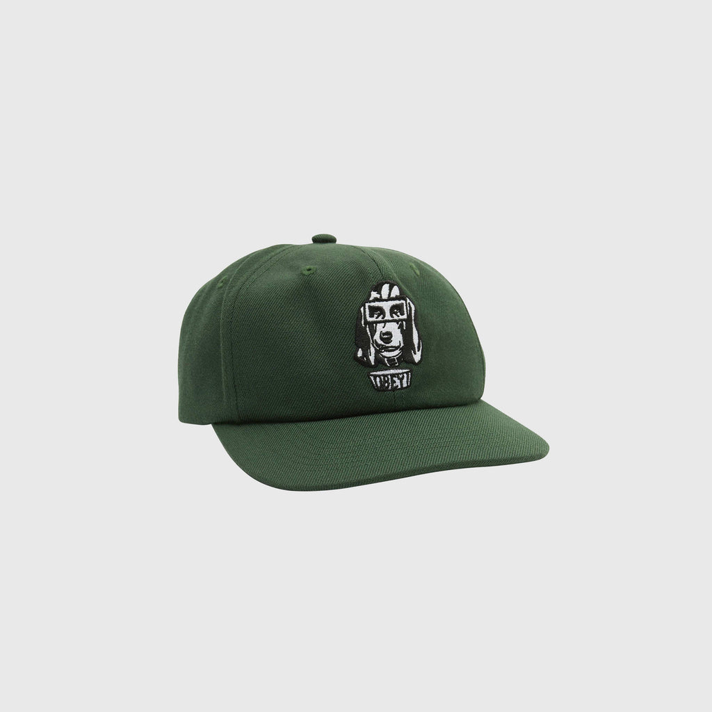 Obey Dawg 6 Panel Classic Snapback - Dark Cedar - Front
