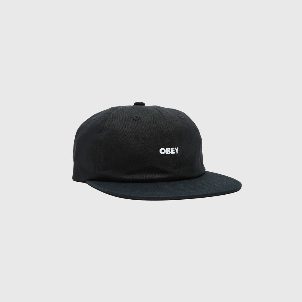 Obey Bold Twill 6 Panel Strapback - Black