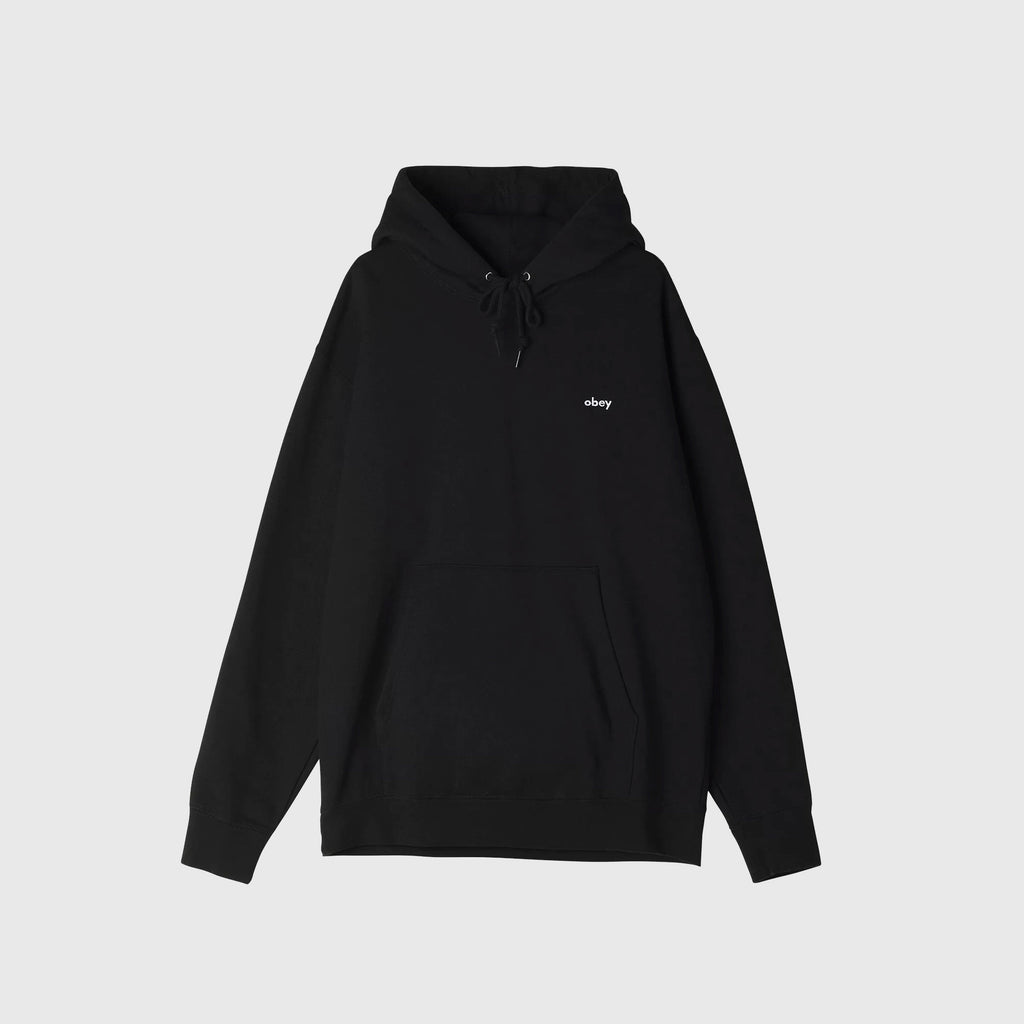Obey Tab Hood - Black - Front