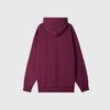 Obey Lowercase Hood - Beetroot - Back