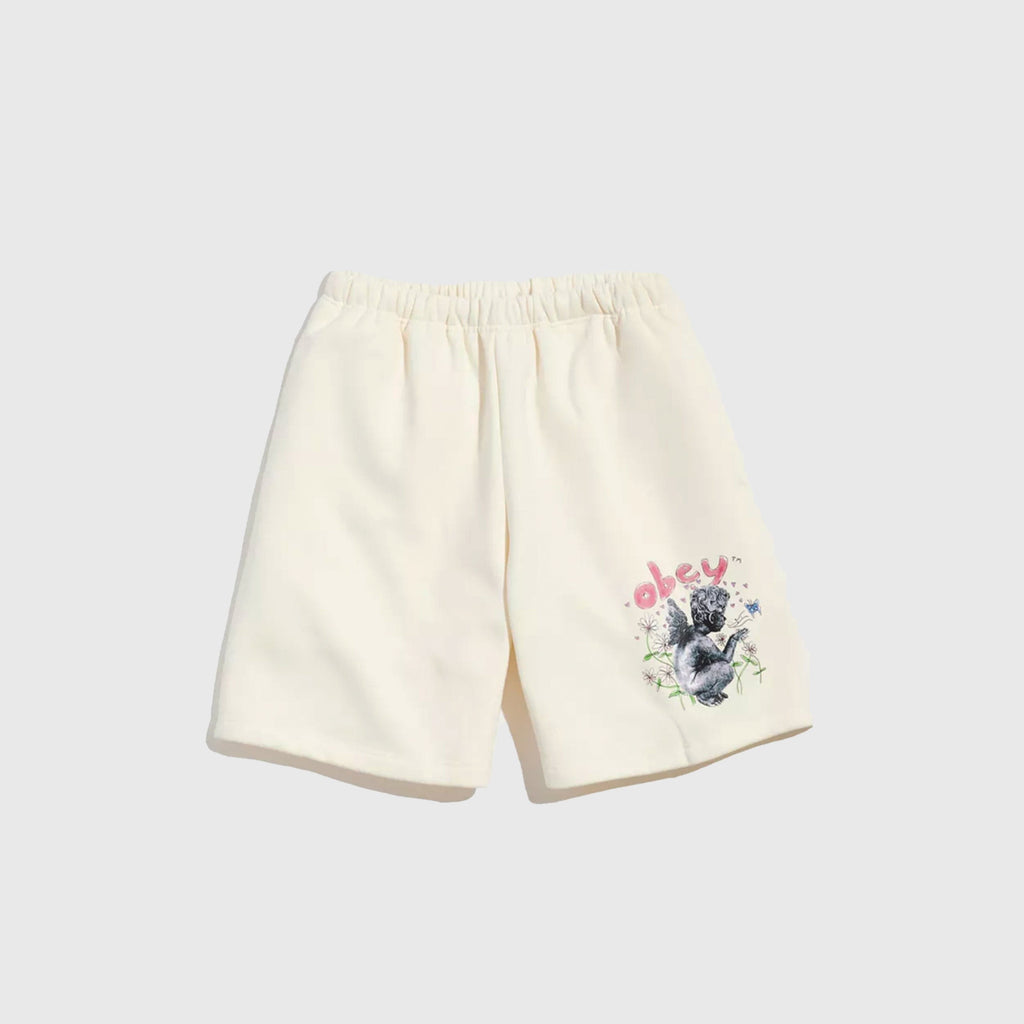 Obey Angel Garden Sweatshort - Unbleached
