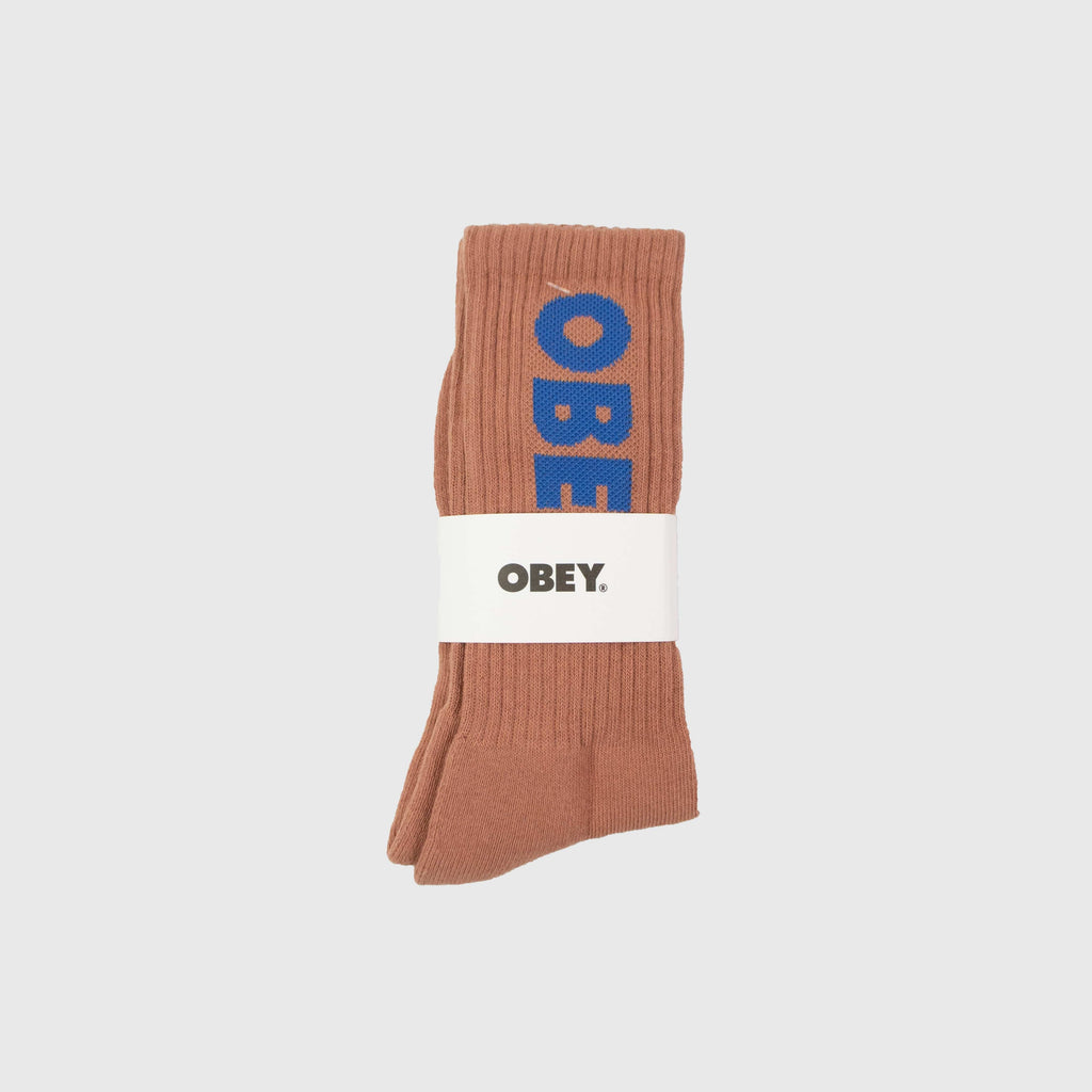 Obey Flash Socks - Pink Amethyst / Daylight Blue - Front