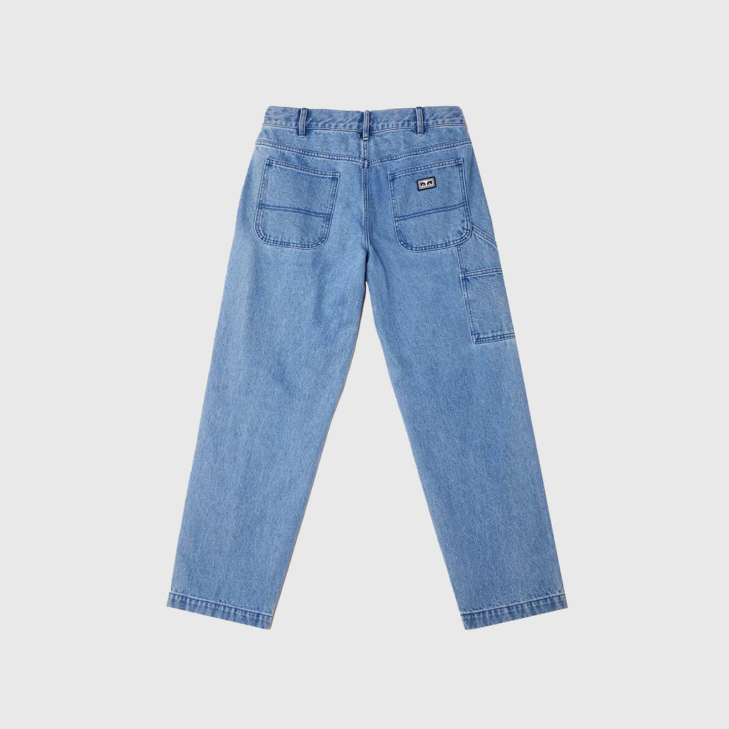 Obey Hardwork Carpenter Denim - Light Indigo - Back
