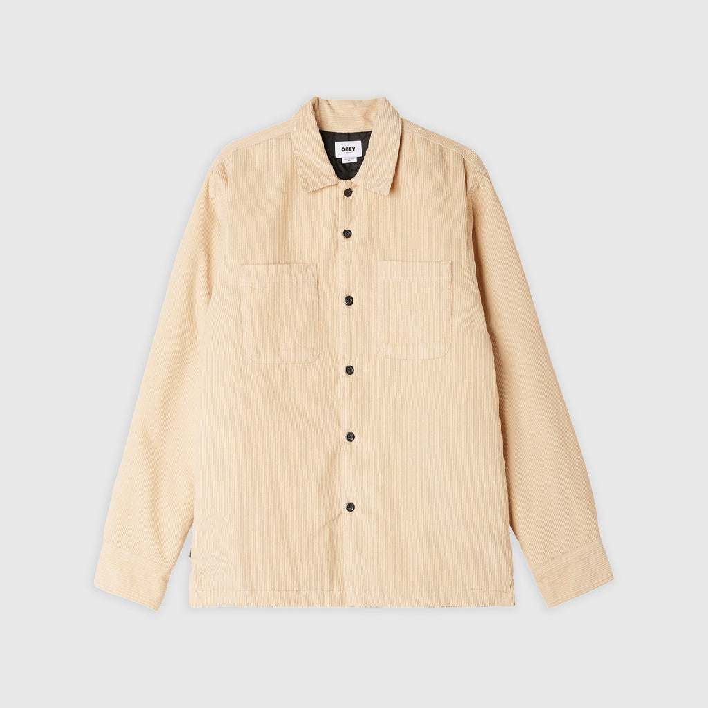 Obey Simon Shirt Jacket - Irish Cream - Front