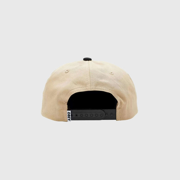 Obey Sunshine 6 Panel Snapback - Khaki Multi - Back