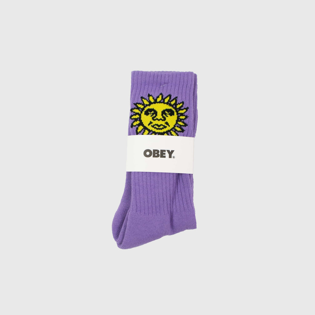 Obey Sunshine Socks - Lavender Silk - Front