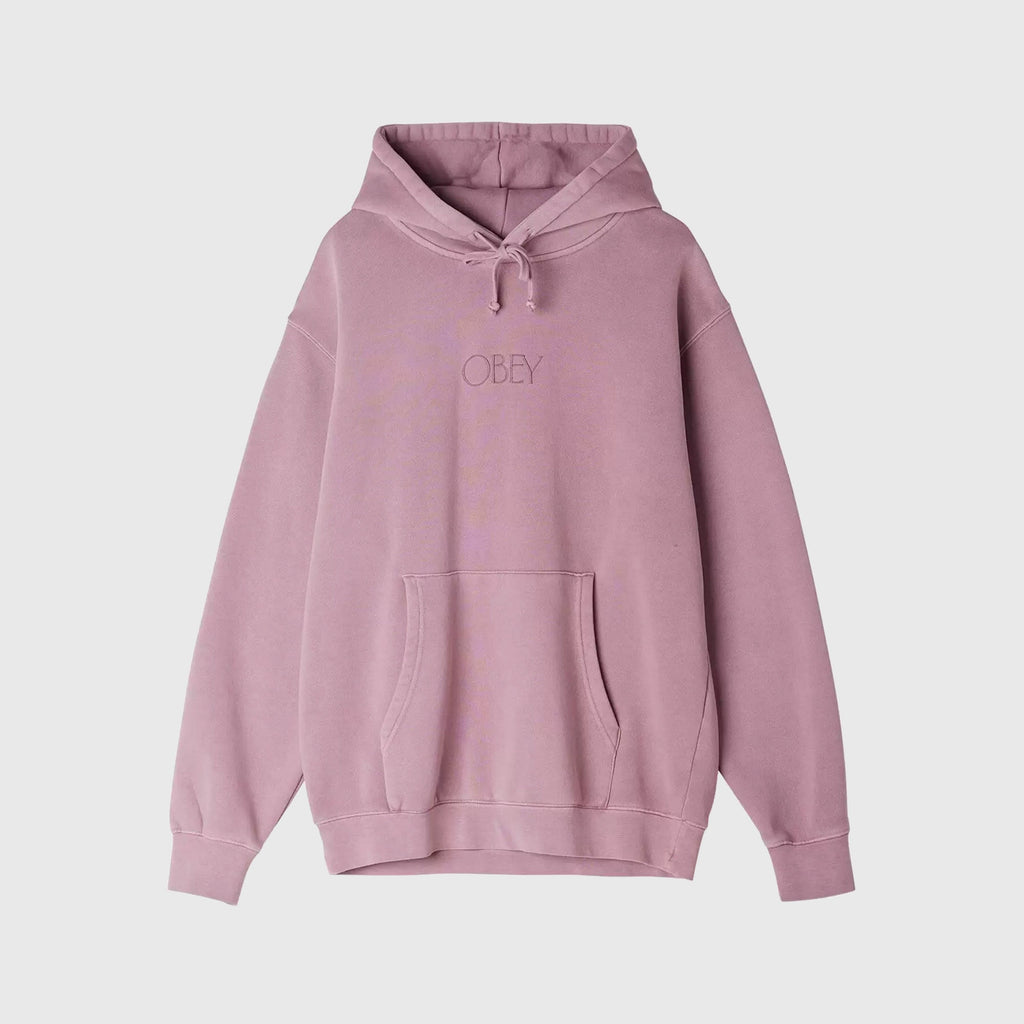 Obey Unlimited Pigment Hood - Pigment Lilac Chalk - Front