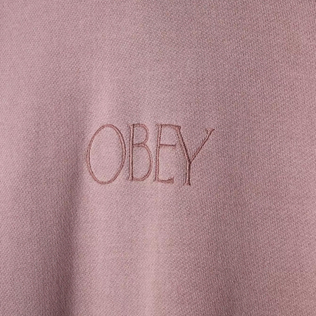 Obey Unlimited Pigment Hood - Pigment Lilac Chalk - Close Up