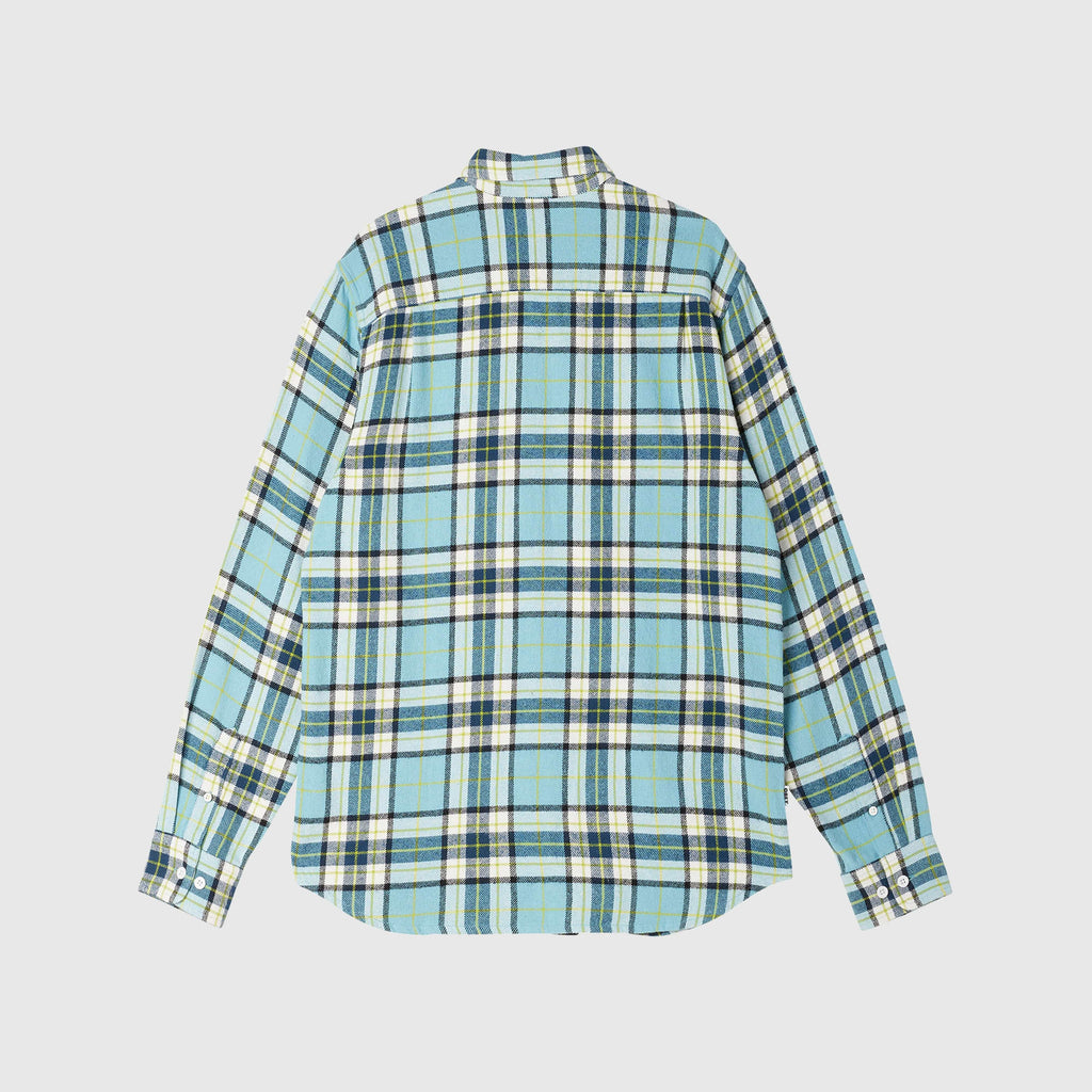 Obey Vince Woven Shirt - Arctic Blue / Multi - Back