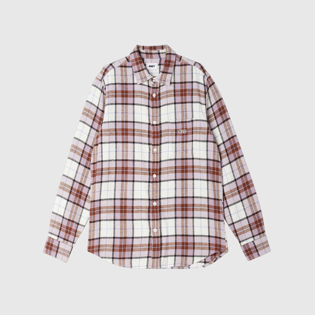 Obey Vince Woven Shirt - Unbleached Multi - Front