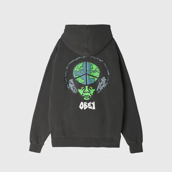 Obey World Peace - Pigment Faded Black - Back