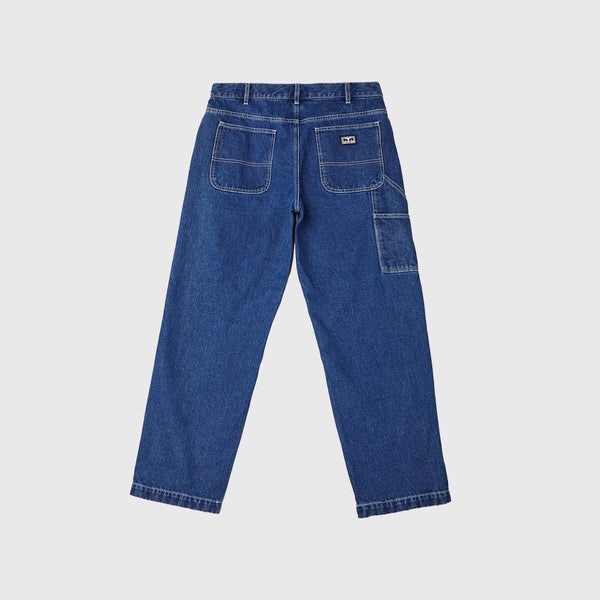 Obey Hardwork Carpenter Denim - Stone Wash Indigo - Back
