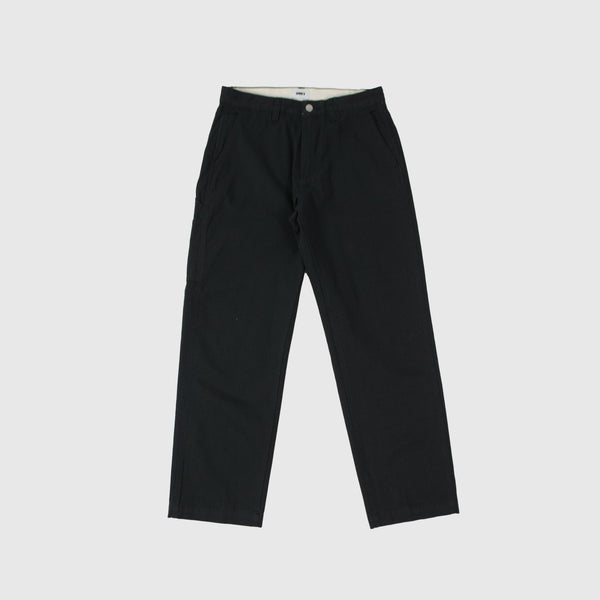 Obey Hardwork Carpenter Pant - Black Front