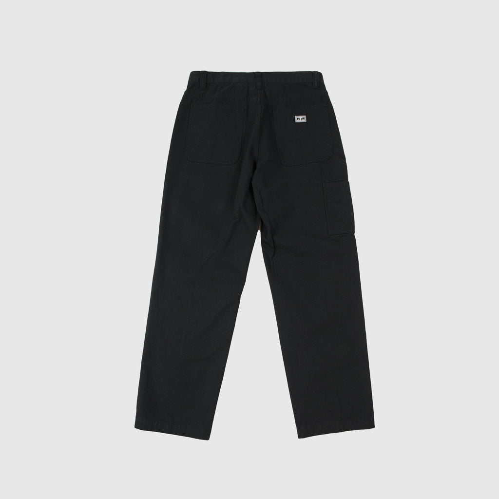 Obey Hardwork Carpenter Pant - Black Back 