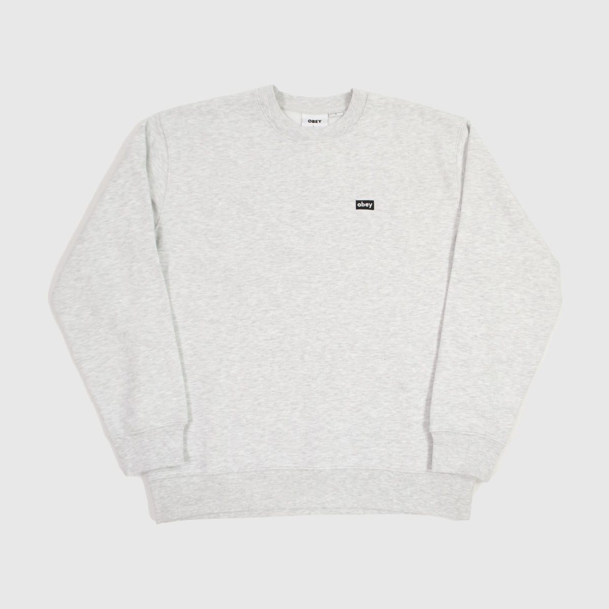 Obey Mini Box Logo Crew - Ash