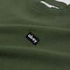 Obey Mini Box Logo Crew - Thyme Woven Brand Tab