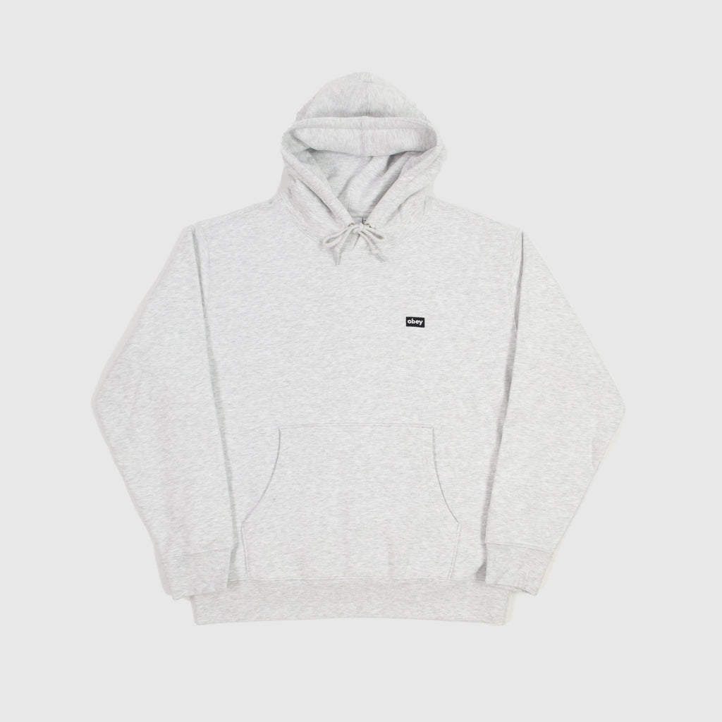  Obey Mini Box Logo Hood - Ash Front