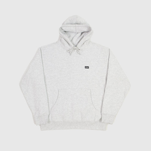 Obey Mini Box Logo Hood - Ash Front