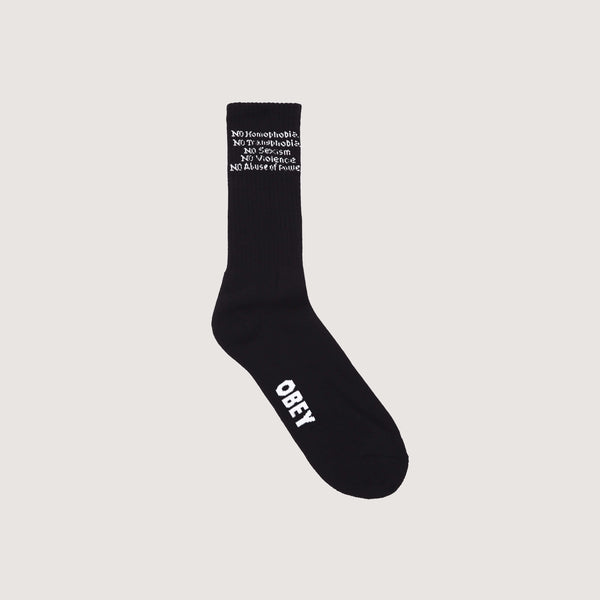 Obey Protest Socks - Black 