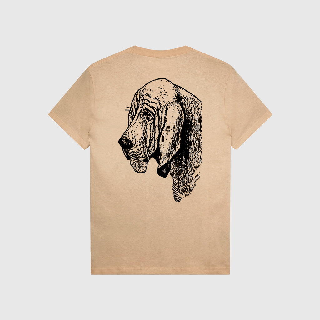Passport Bloodhound Tee - Sand - Back