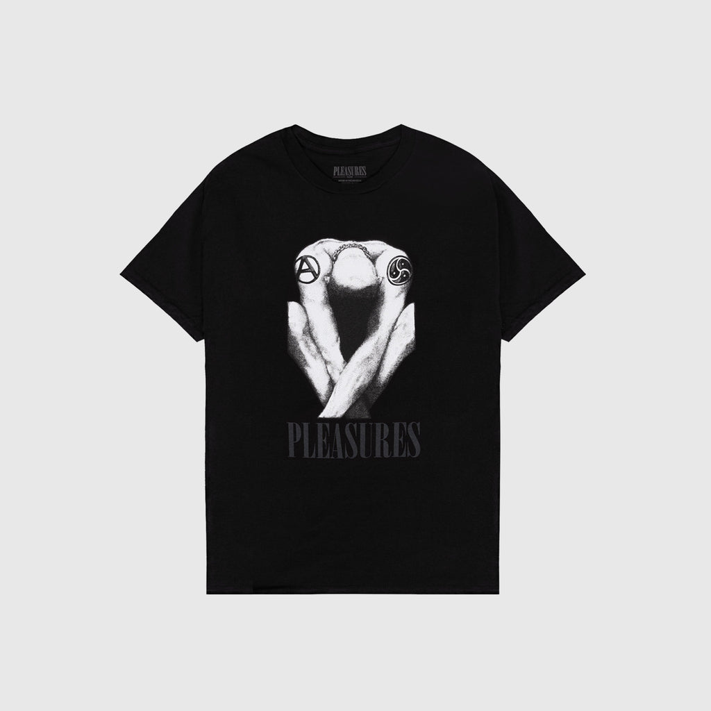 Pleasures Bended Tee - Black - Front