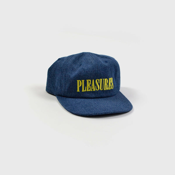 Pleasures Core Logo Denim Snapback Front