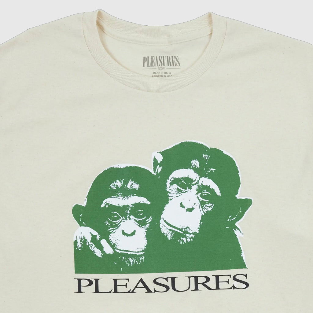 Pleasures Friendship Tee - Natural - Front Close Up
