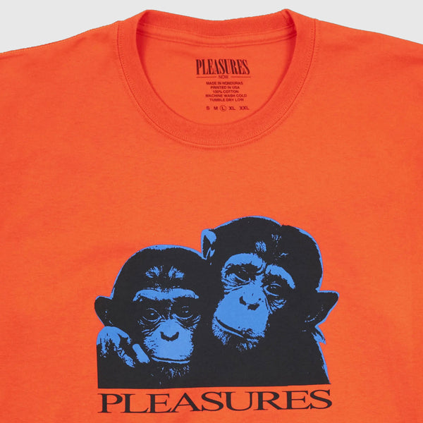 Pleasures Friendship Tee - Orange - Front Close Up