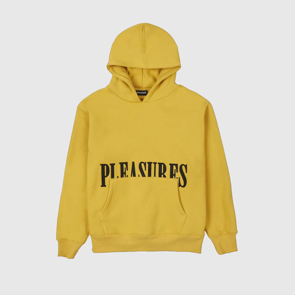 Pleasures Latex Hoodie - Mustard - Front
