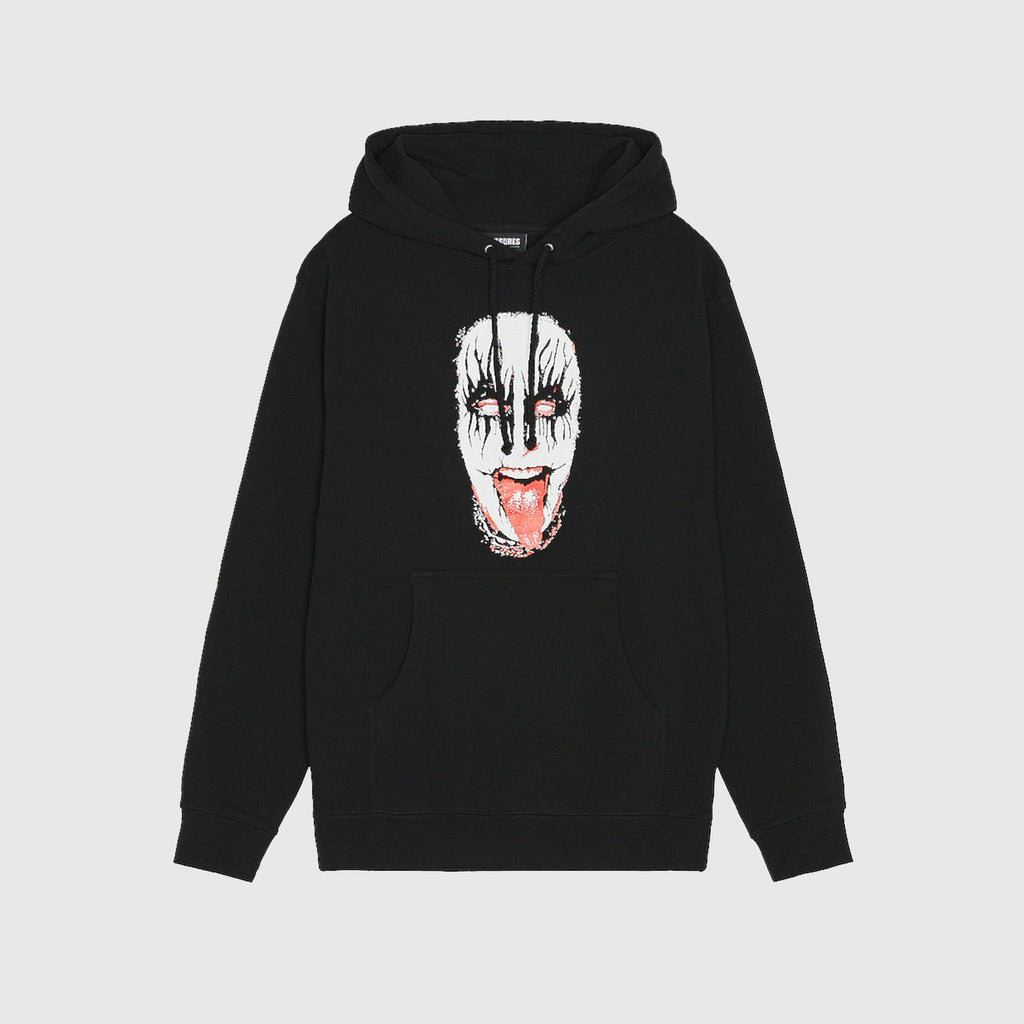 Pleasures Mouth Hoody - Black - Front