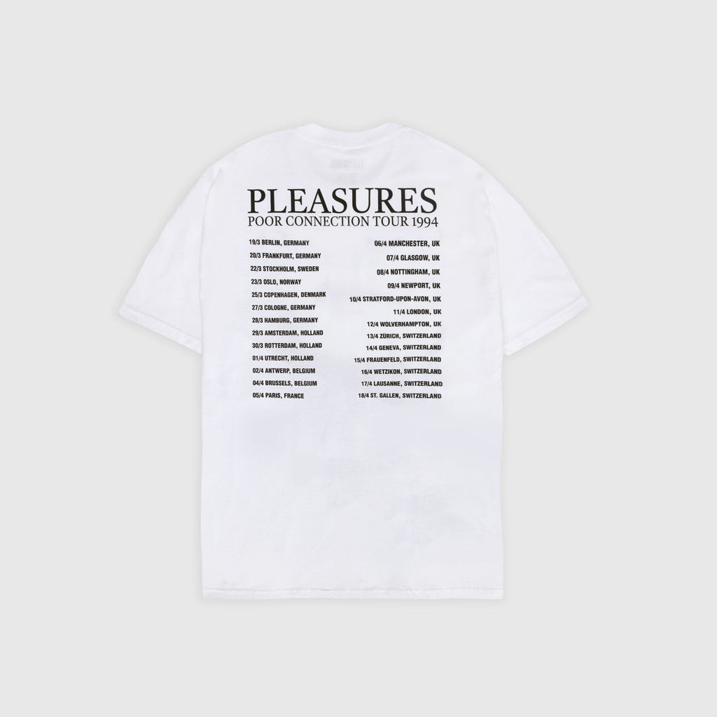 Pleasures Poor Connection Tee - White - Back