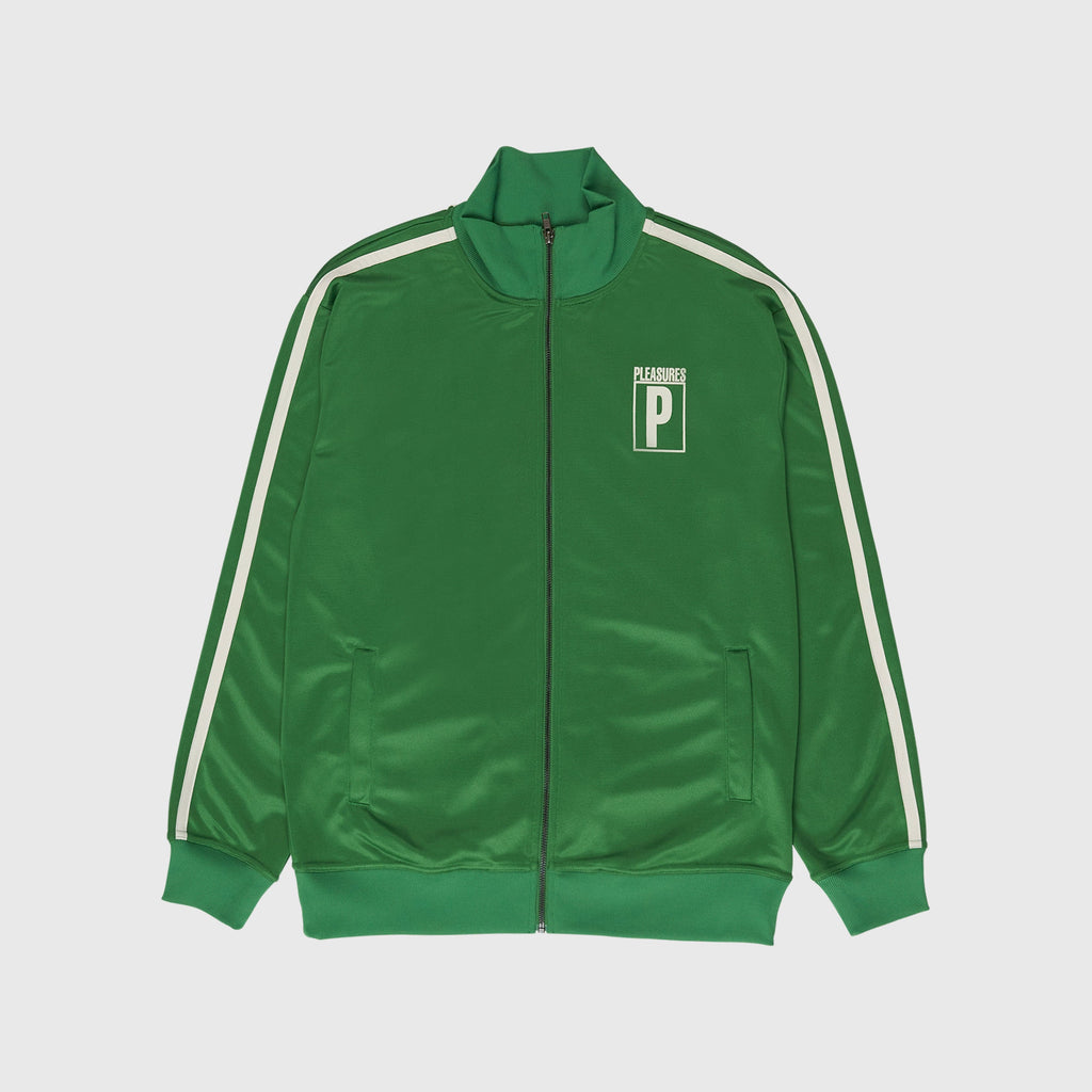 Pleasures Speedball Track Jacket - Green - Front