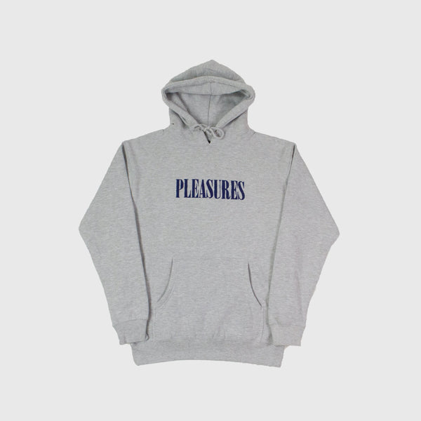 Pleasures Tickle Logo Hoody - Heather Grey - Front