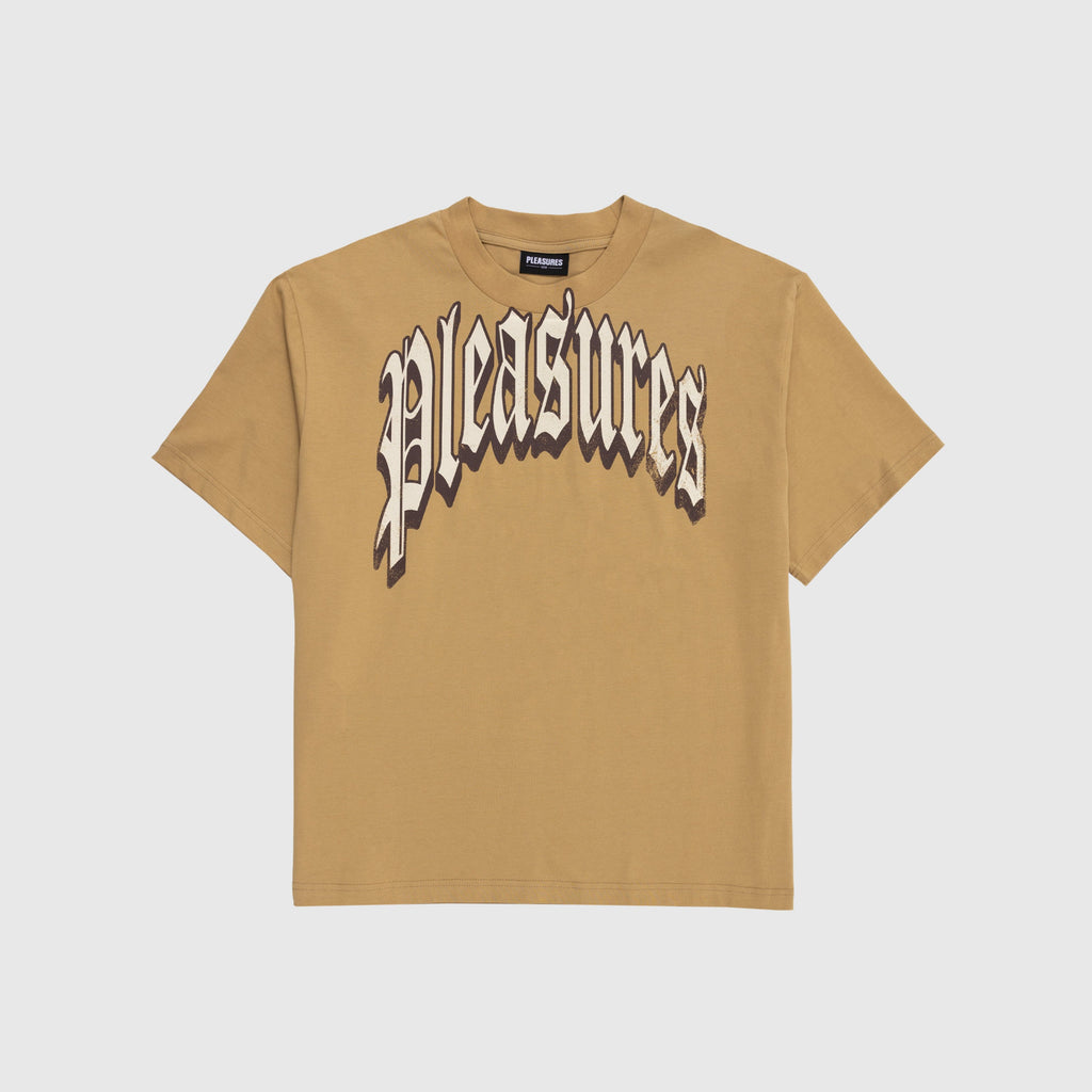 Pleasures Twitch Heavyweight Tee - Khaki - Front