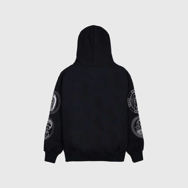 Pleasures Virgin Zip Up Hoodie - Black - Back