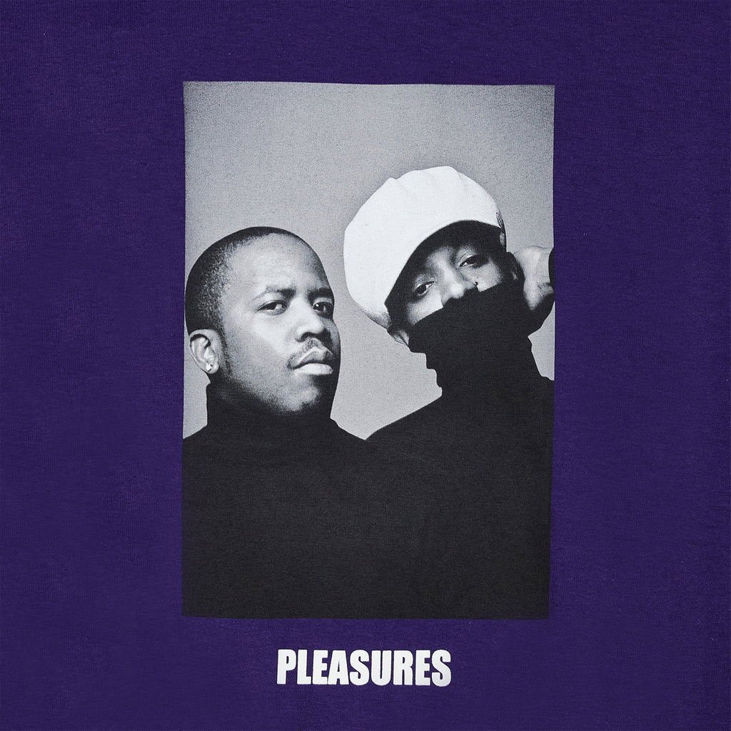 Pleasures Vocabulary Tee - Purple - Close Up