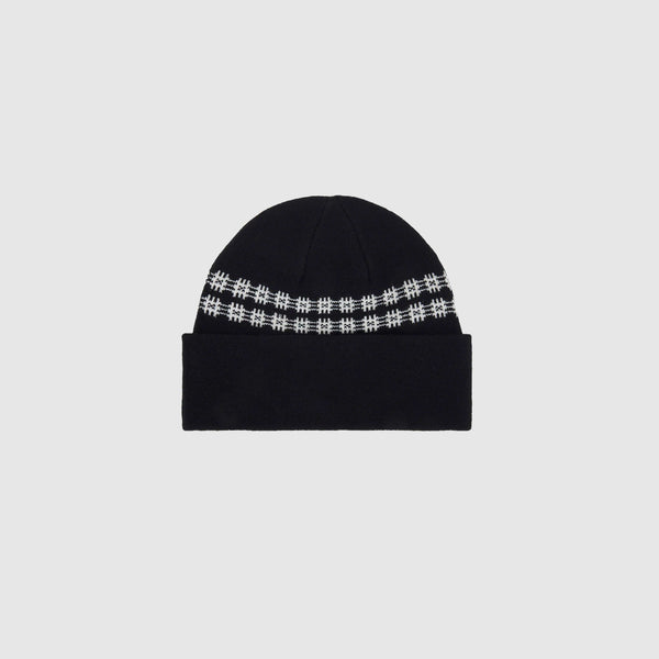 Pleasures Wire Jacquard Beanie - Black - Back