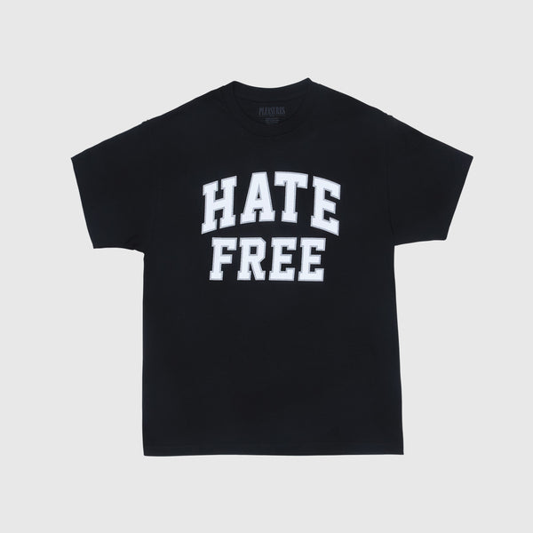 Pleasures SS Hate Free Tee - Black Front
