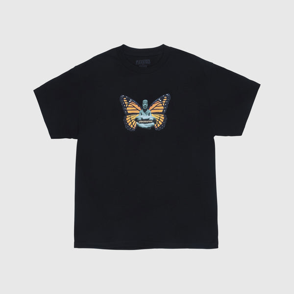 Pleasures SS Meditate Tee - Black Front