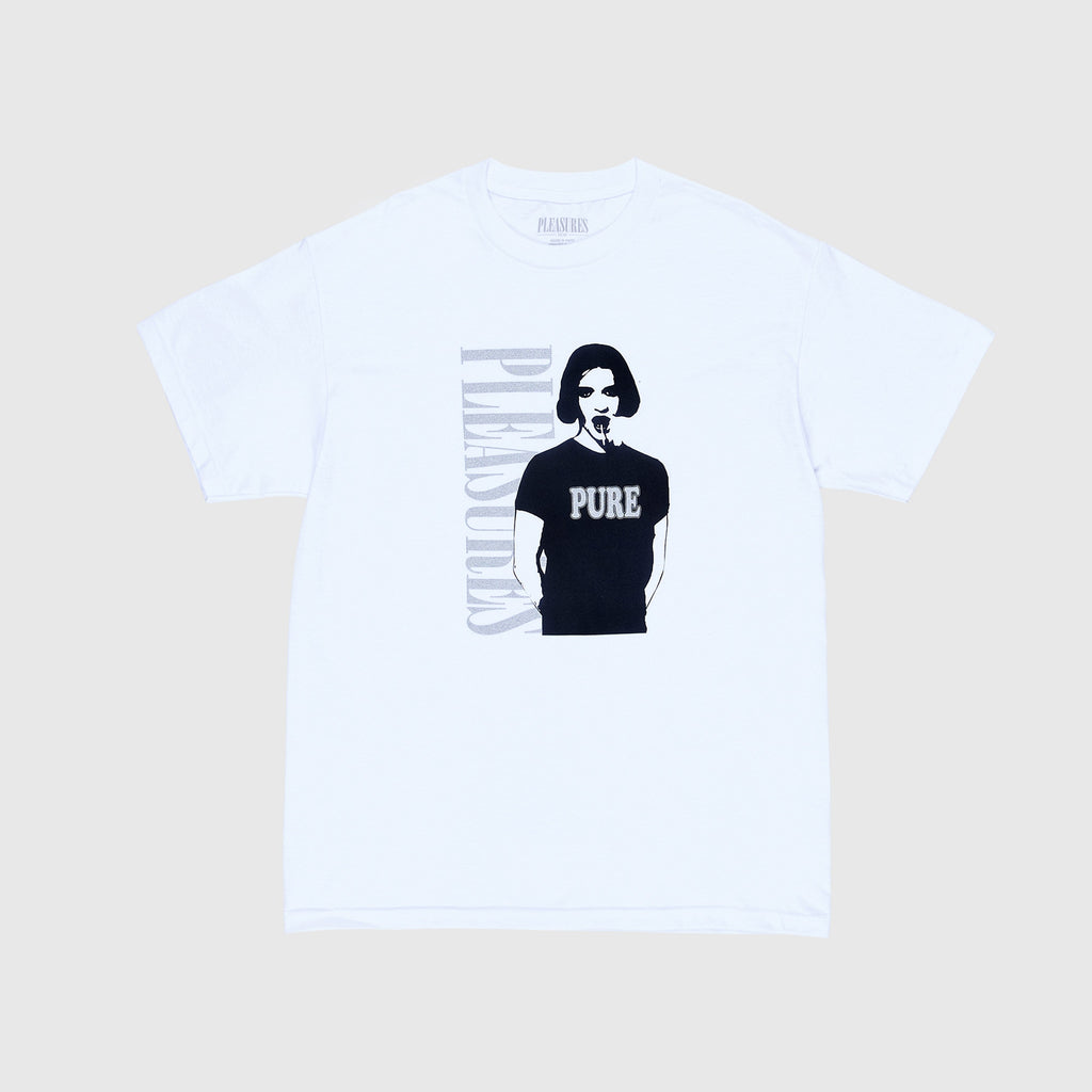 Pleasures SS Pure Tee - White Front