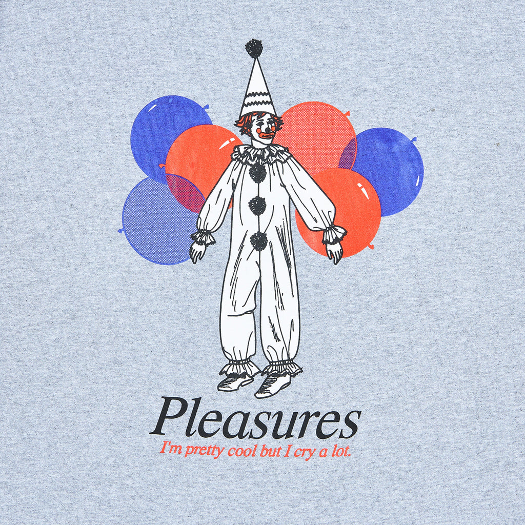 Pleasures SS Amused Tee - Silver Graphic Close Up 