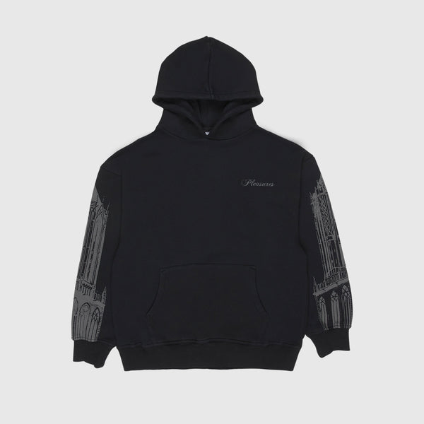 Pleasures Warsaw Hoodie - Black Front 