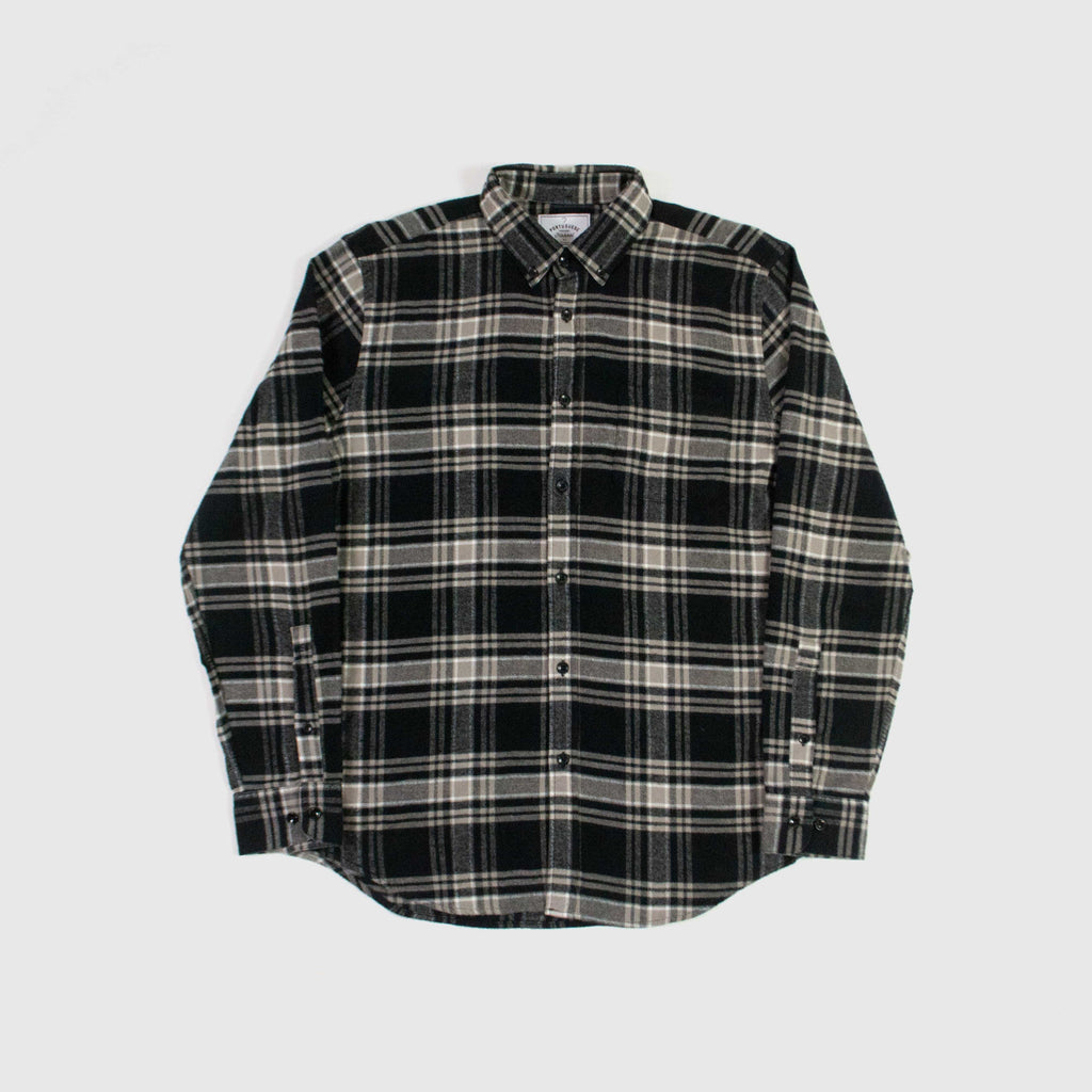 Portuguese Flannel B&B ESP Shirt - Black / Grey / White - Front