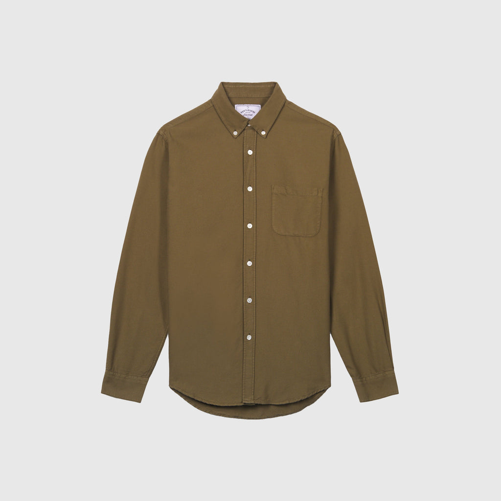 Portuguese Flannel Belavista Shirt - Olive - Front