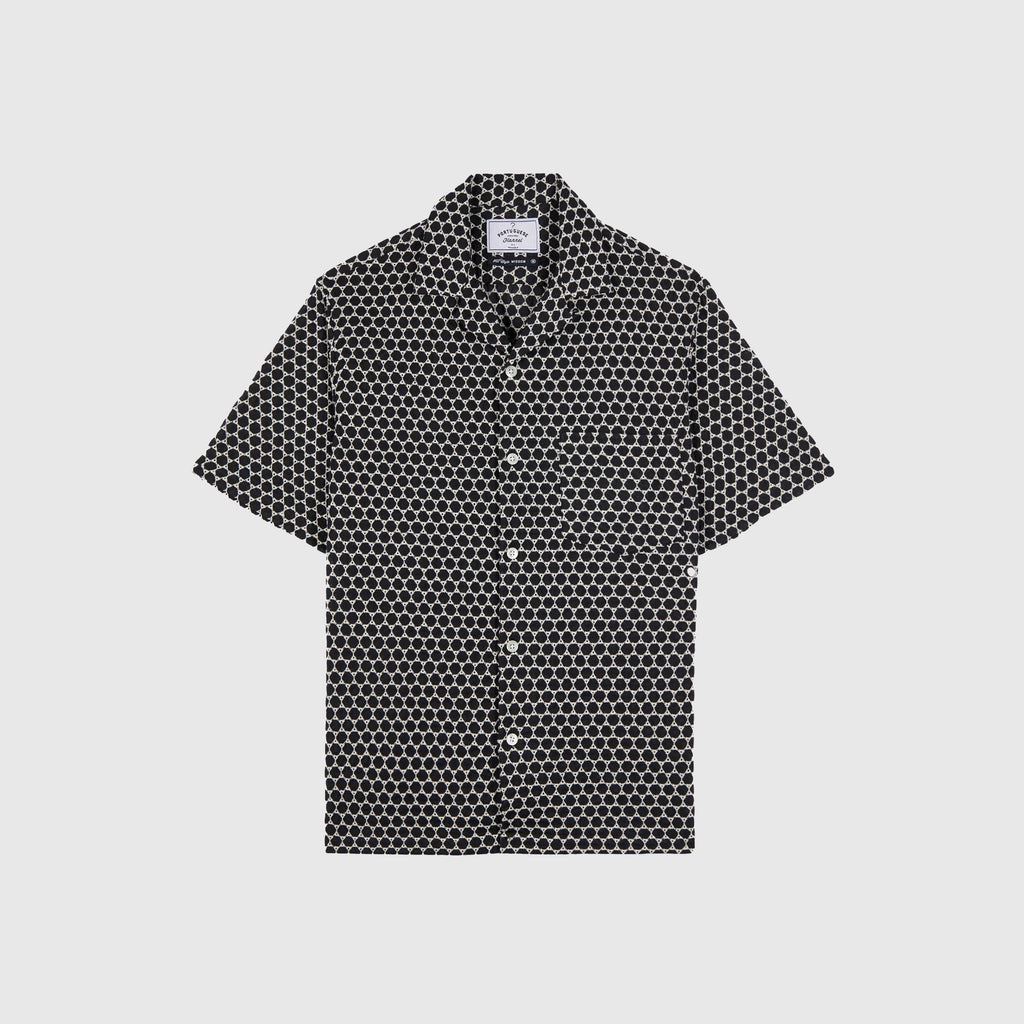 Portuguese Flannel Folc Shirt - Black - Front